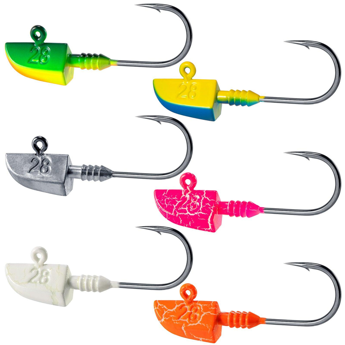 Dr.Fish 5pcs Bullet Jig Heads 2.75'' 28g - Dr.Fish Tackles