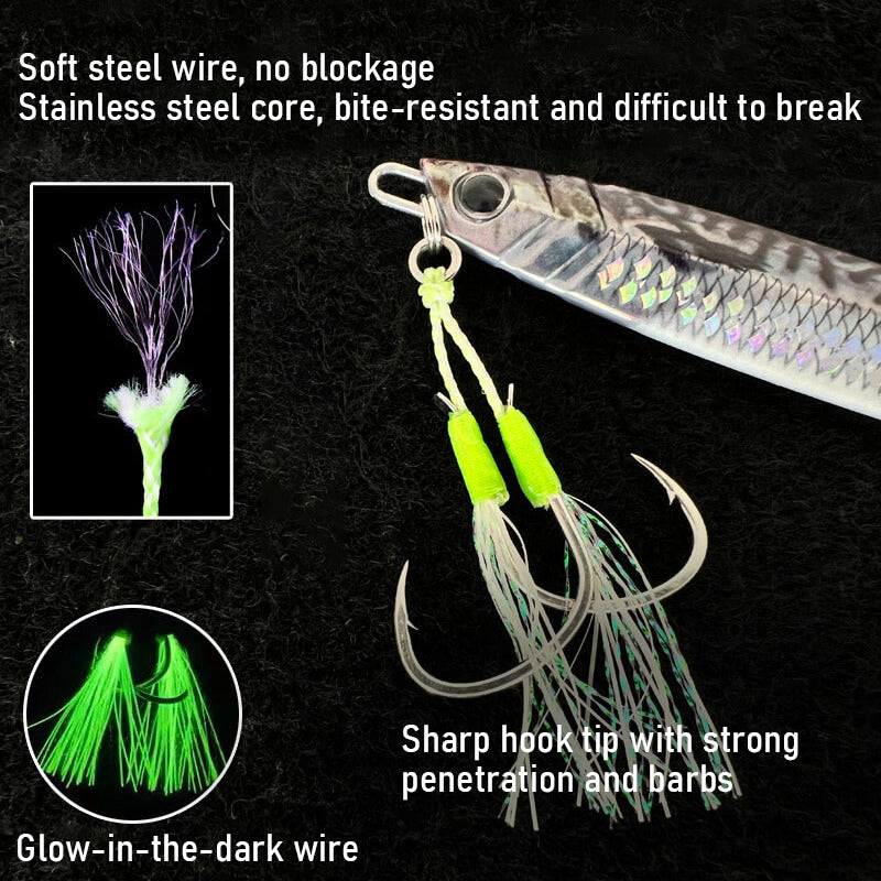 Dr.Fish Metal Vertical Jigging Lure 60g to 200g