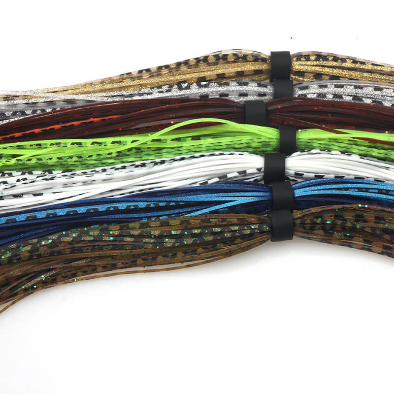 Dr.Fish 10/20pcs Silicone Skirts 44 Strands DIY Fishing Lure Material