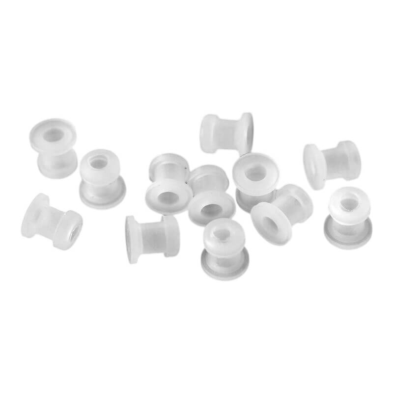 Dr.Fish 50/100pcs Skirt Bands and Tubes for Lure Skirts