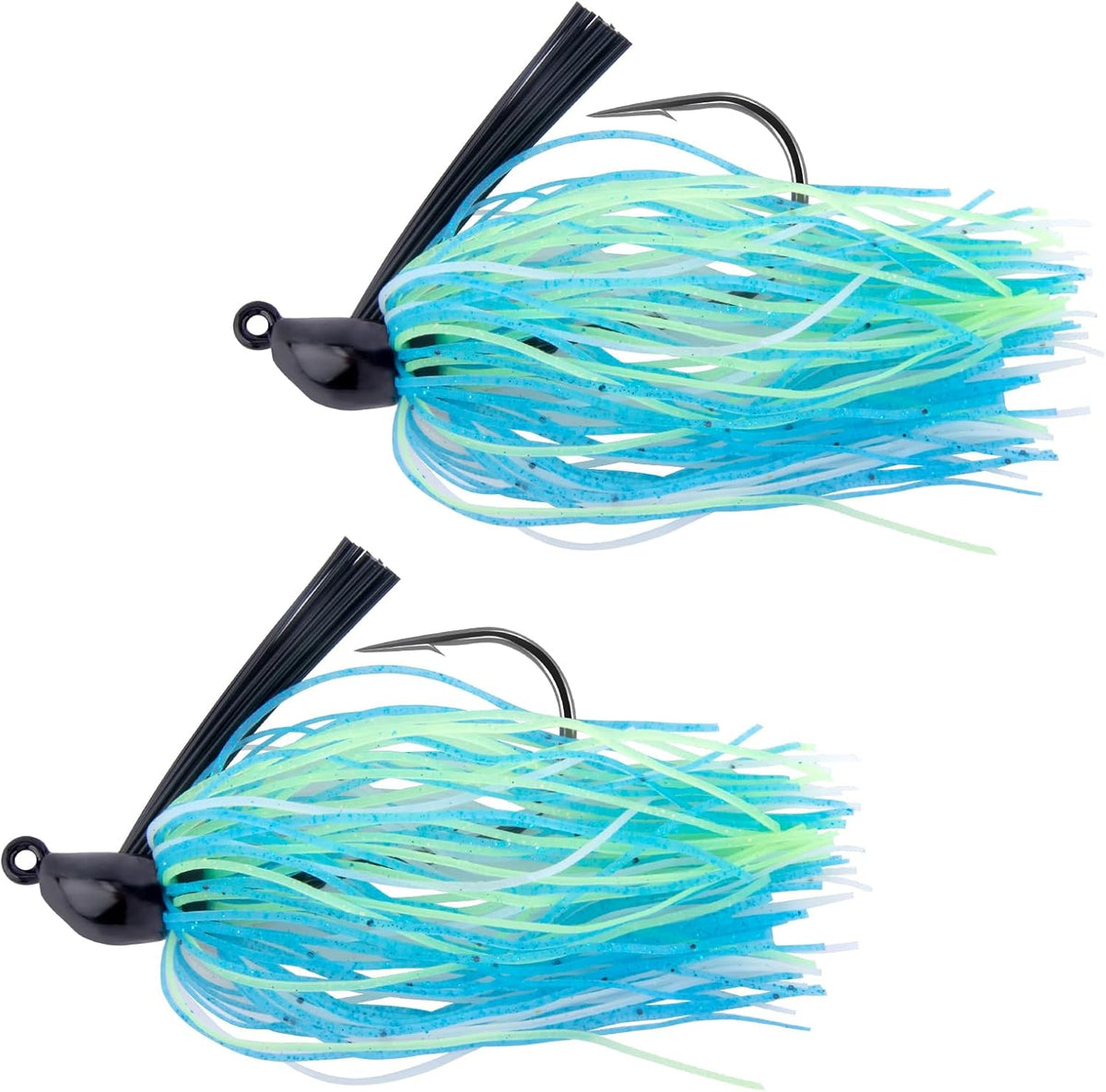 Dr.Fish 2pcs Weedless Bass Fishing Jigs