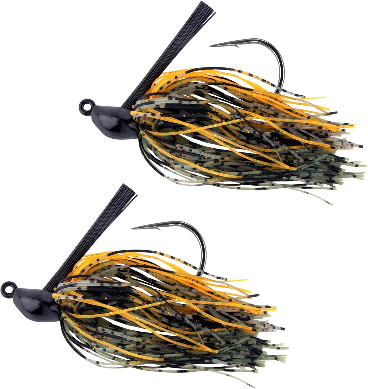 Dr.Fish 2pcs Weedless Bass Fishing Jigs