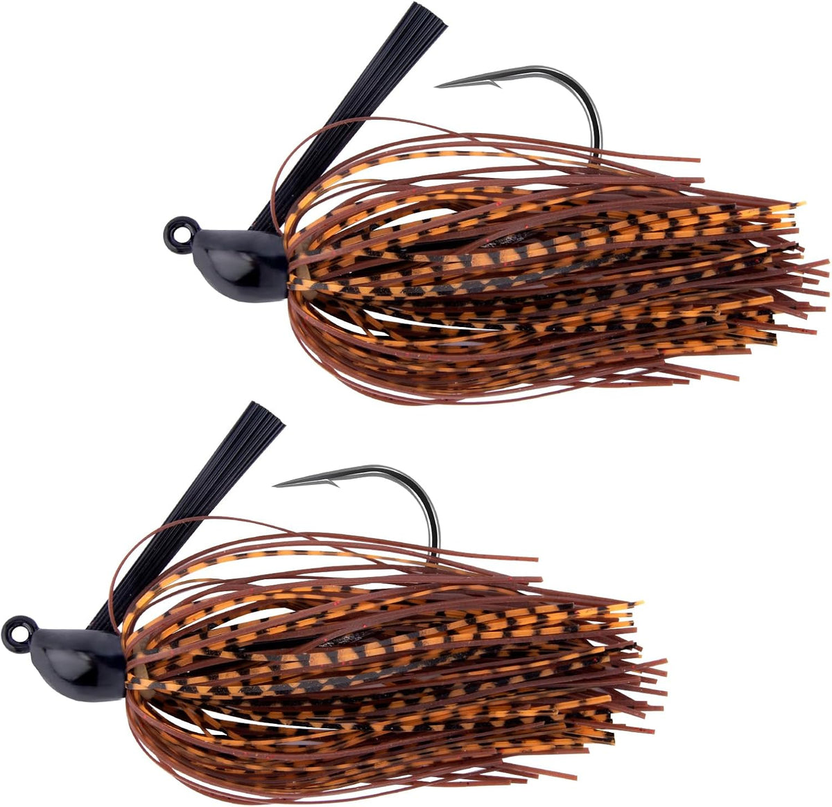 Dr.Fish 2pcs Weedless Bass Fishing Jigs