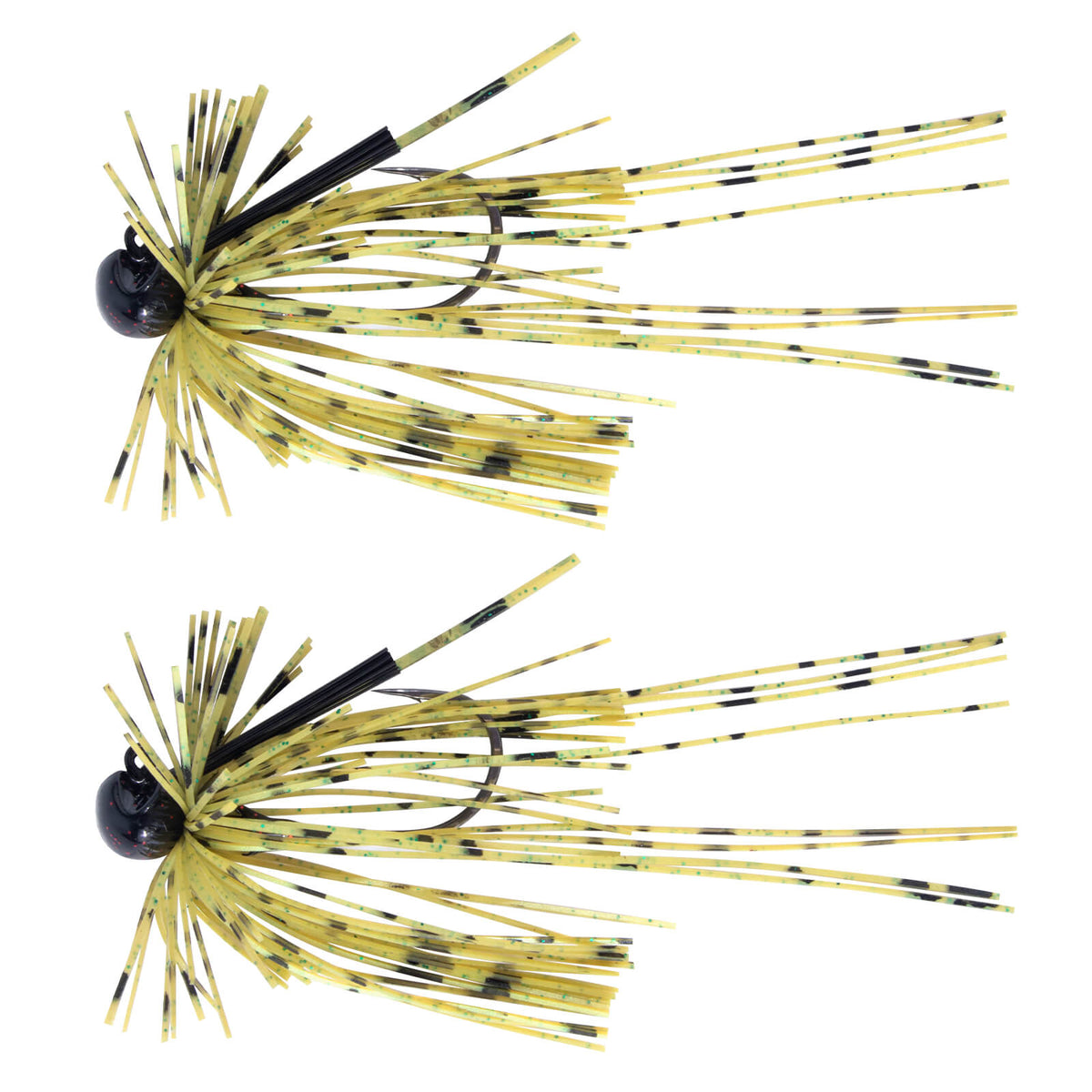 Dr.Fish 2pcs Football Jigs with Silicone Skirts 3/16oz–3/8oz