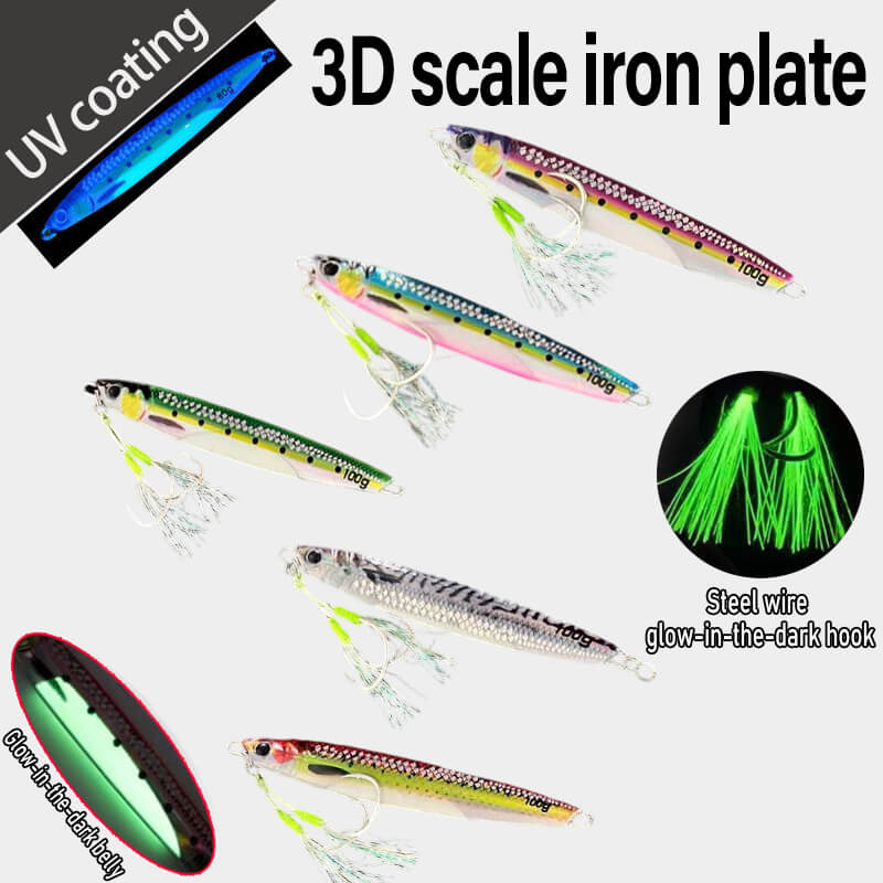 Dr.Fish Metal Vertical Jigging Lure 60g to 200g