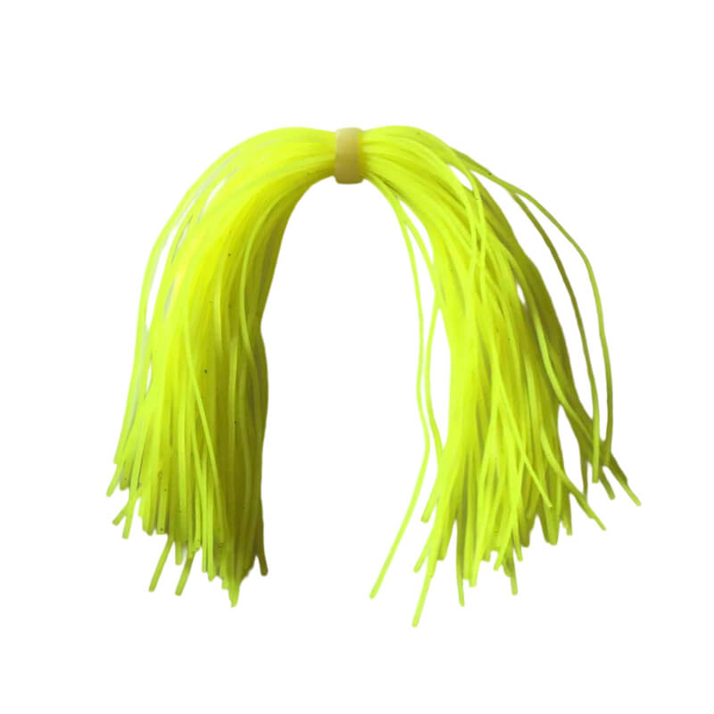 Dr.Fish 10/20pcs 44 Strands Silicone Skirts Jig Heads