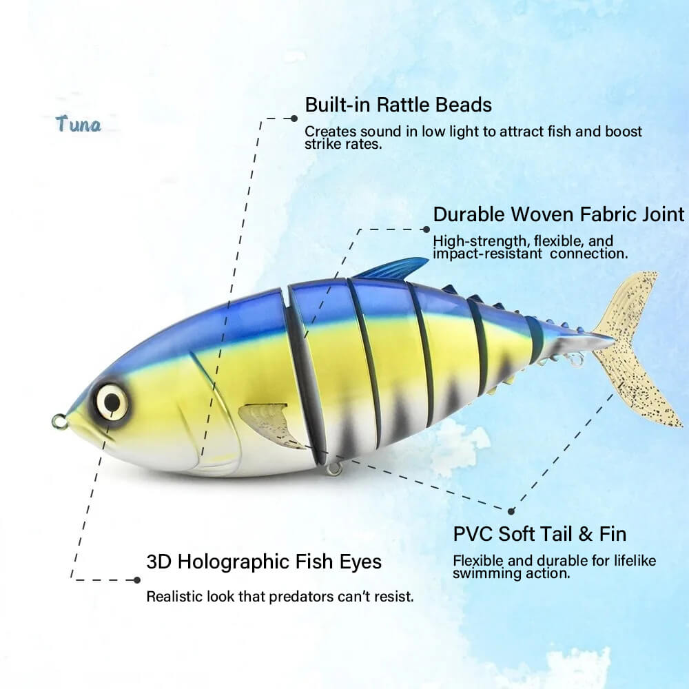 Dr.Fish Large Tuna Multi-Section Trolling Swimbait 16‘’