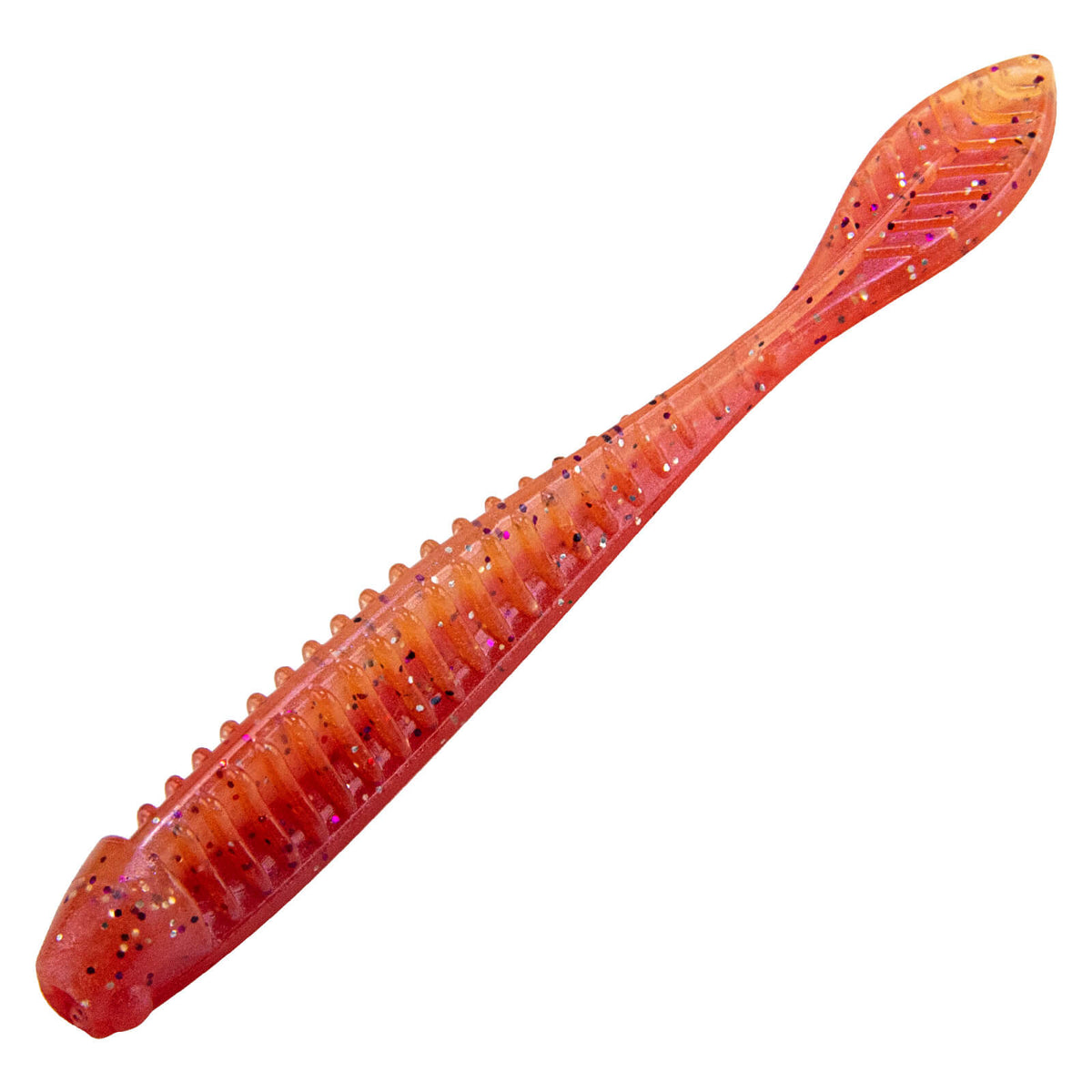 Dr.Fish 20pcs Flat Tail Soft Plastic Baits 3.3"