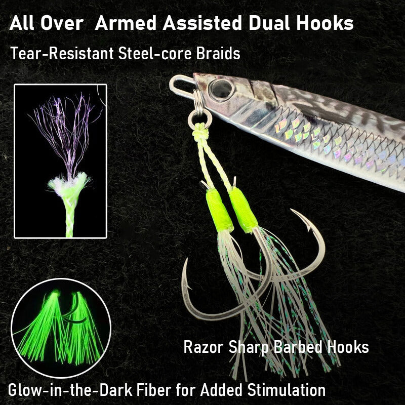 Dr.Fish Metal Vertical Jigging Lure 60g to 200g