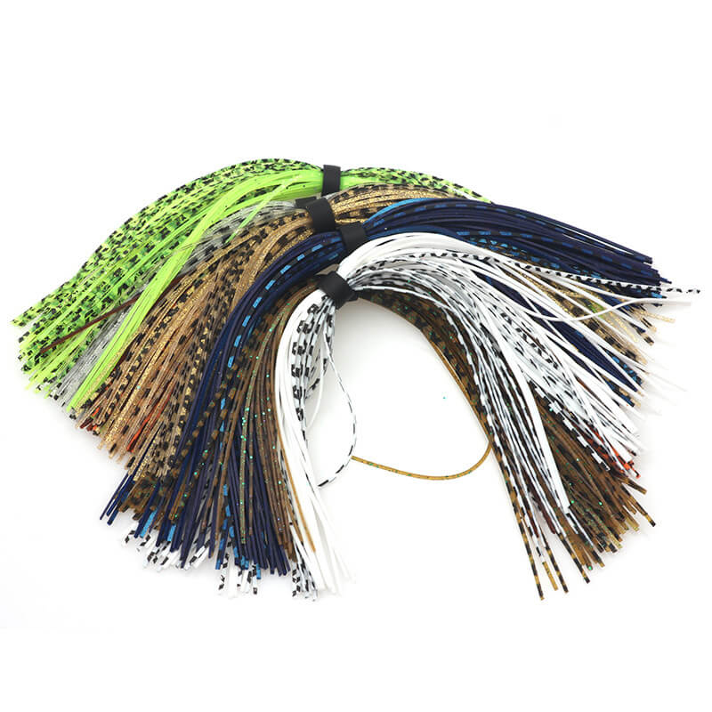 Dr.Fish 10/20pcs Silicone Skirts 44 Strands DIY Fishing Lure Material