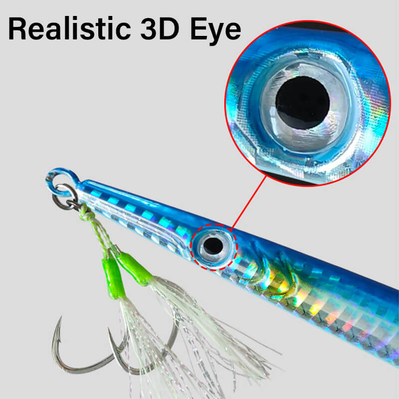 Dr.Fish Fast Sinking Glow Jigging Lure 80g to 400g