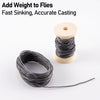 Dr.Fish 6pcs Spools Fly Tying DIY Lead (5.47 yds/ roll)