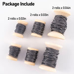 Dr.Fish 6pcs Spools Fly Tying DIY Lead (5.47 yds/ roll)