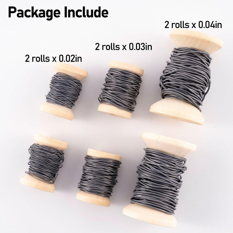 Dr.Fish 6pcs Spools Fly Tying DIY Lead (5.47 yds/ roll)