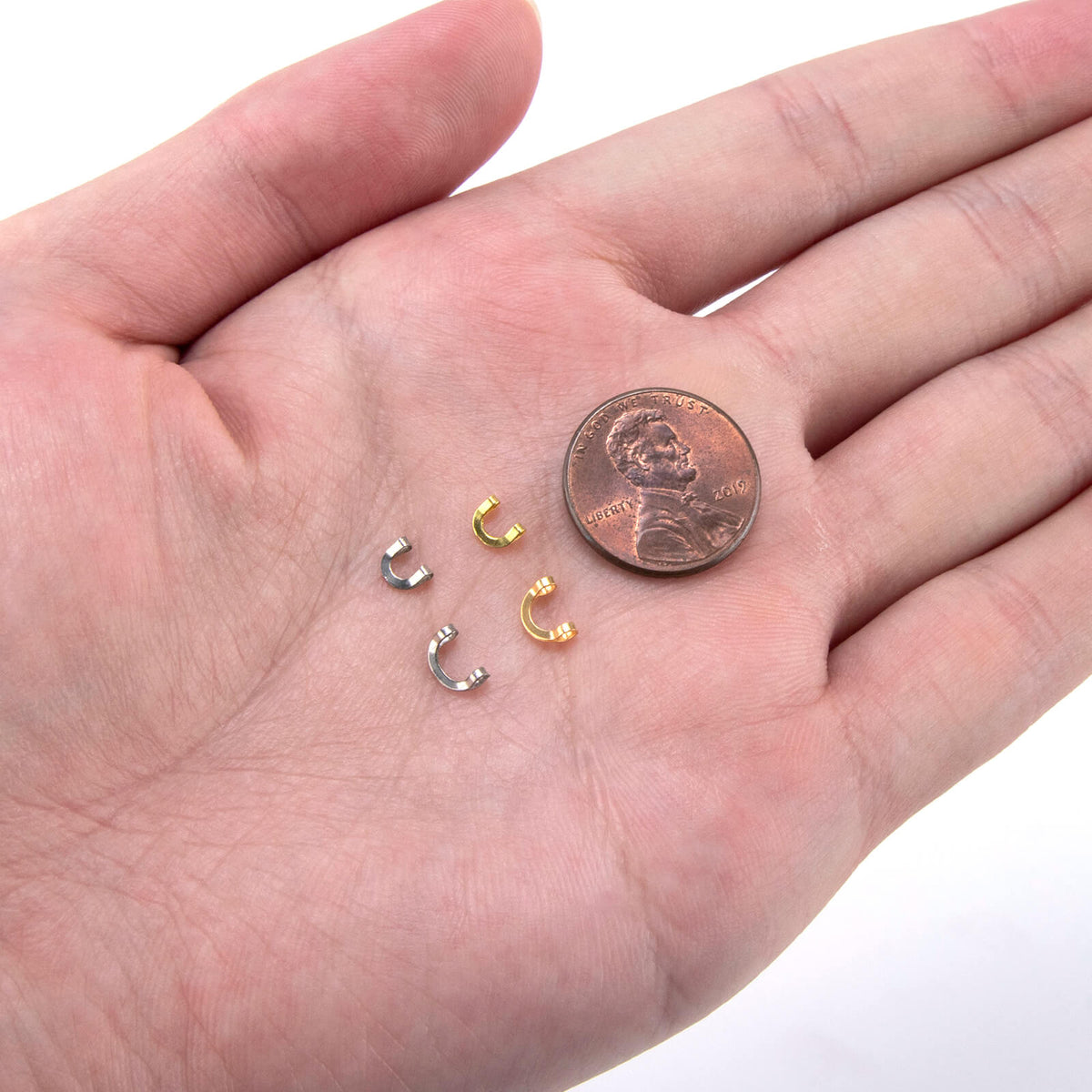 Dr.Fish 100pcs Folded Spinner Clevis