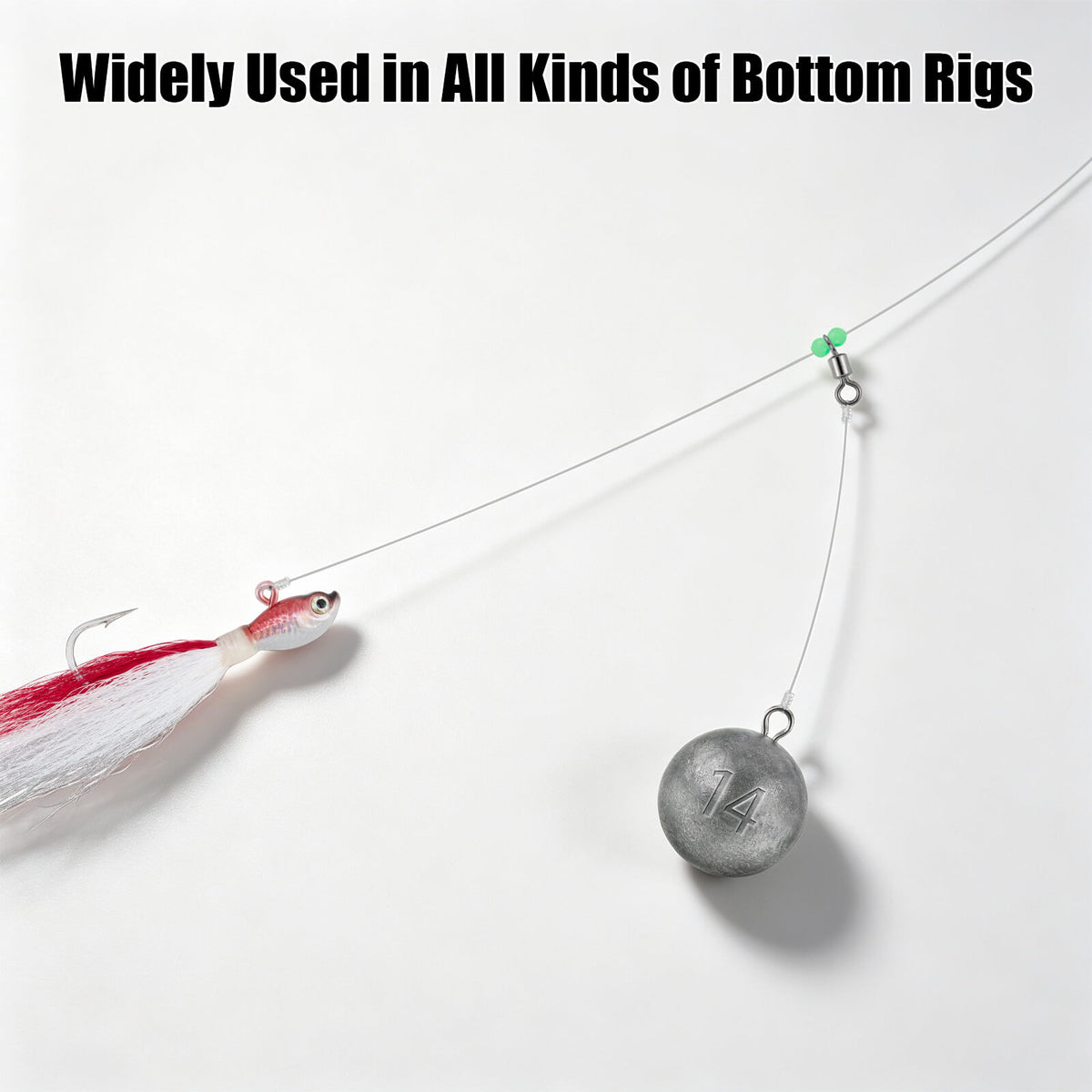 Cannonball sinker rig bottom fishing setup saltwater trolling