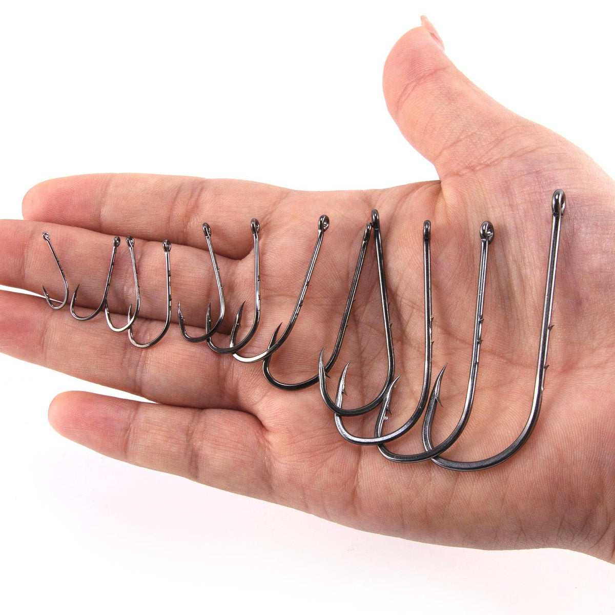 Dr.Fish 100pcs Baitholder Fishing Hooks 1#-10# - Dr.Fish Tackles