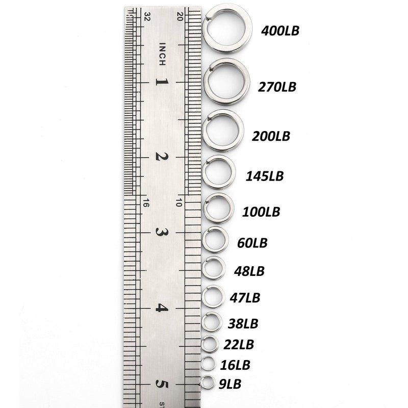 Dr.Fish 100pcs Double Split Ring 9-400lb - Dr.Fish Tackles
