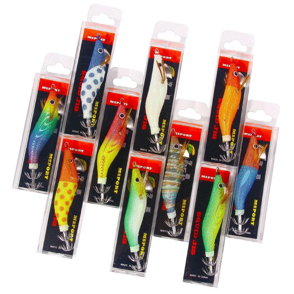 Dr.Fish 10 colors Glow Squid Jig 9.3cm 8.5g