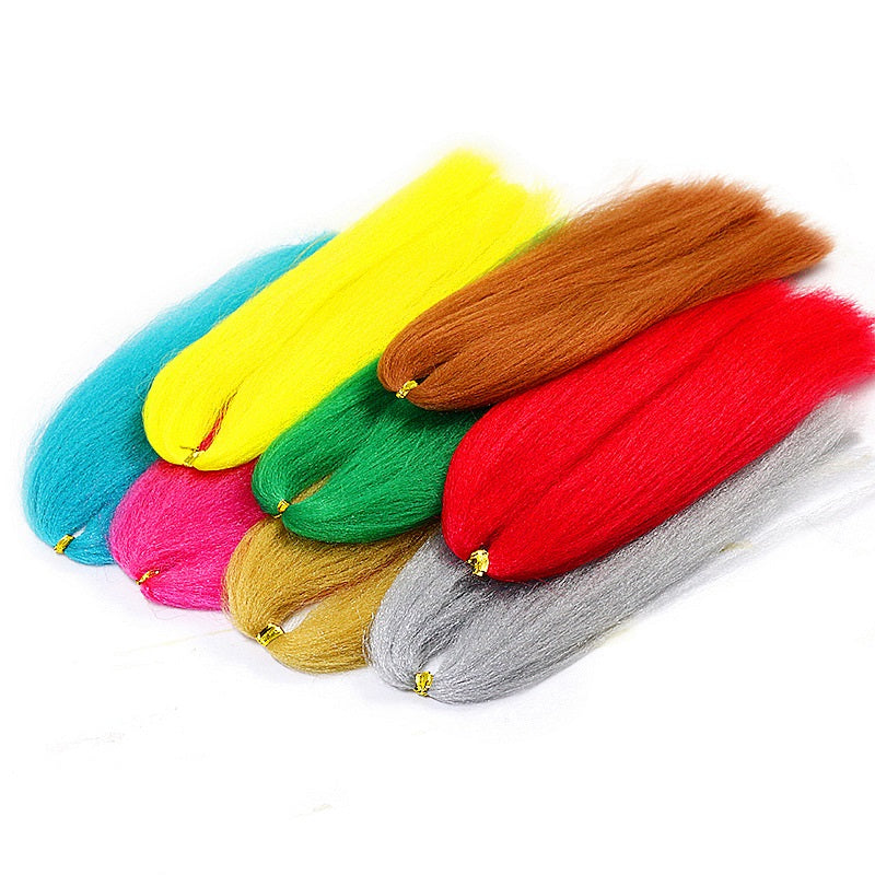 Dr.Fish 1 Pack 40CM Synthetic Fiber Fly Tying Material (12 colors)