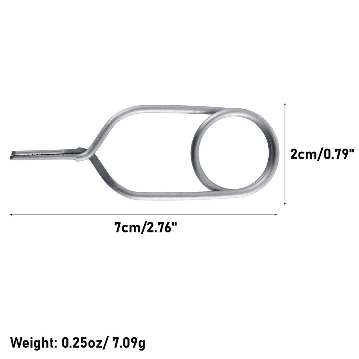 Dr.Fish 1pc Fly Tying Hackle Pliers 2.76 x 0.79“ - Dr.Fish Tackles