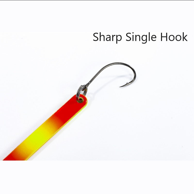 Dr.Fish 2pcs Colorful Long Strip Spoon Lures 2.5g 5cm