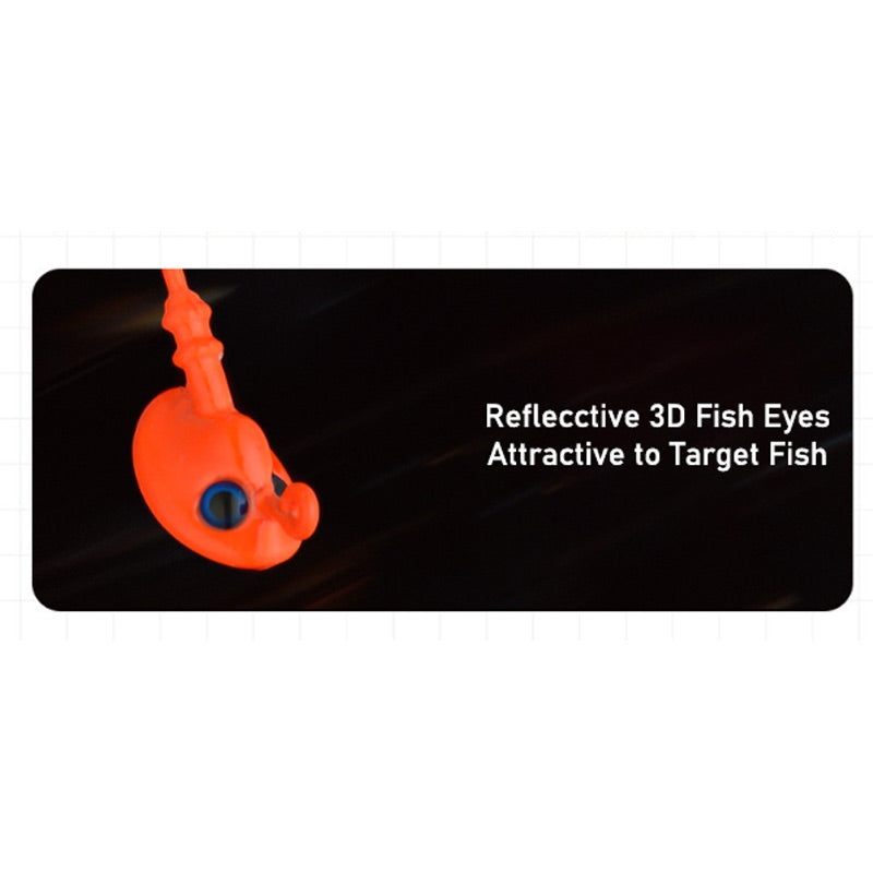 Dr.Fish 3pcs/2pcs 3D Eye Jig Heads 7-21g