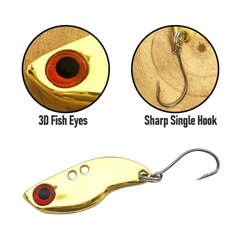 Dr.Fish 3pcs Alloy Blade Spoon Fishing Lures 2.5g 3.5g 5g