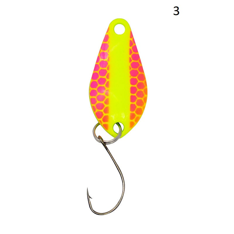 Dr.Fish 3pcs Colorful Fishing Spoons 2.5cm/2g
