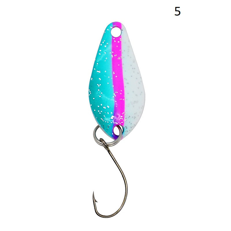 Dr.Fish 3pcs Colorful Fishing Spoons 2.5cm/2g