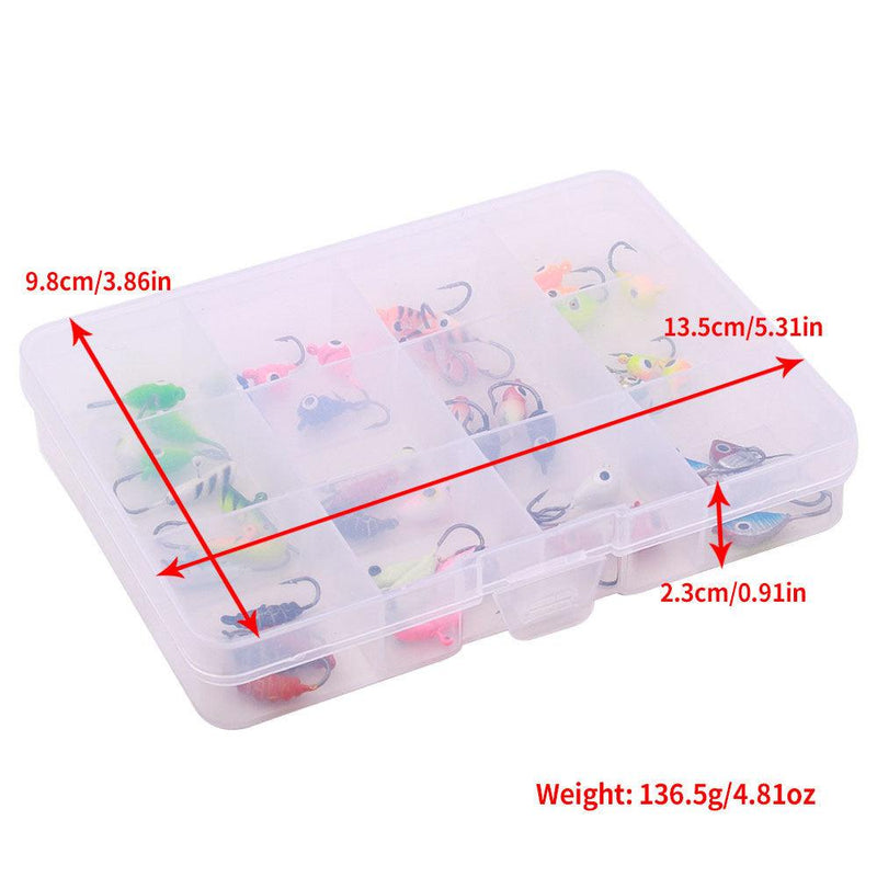 Dr.Fish 48pcs Ice Fishing Jig with Box - Dr.Fish Tackles