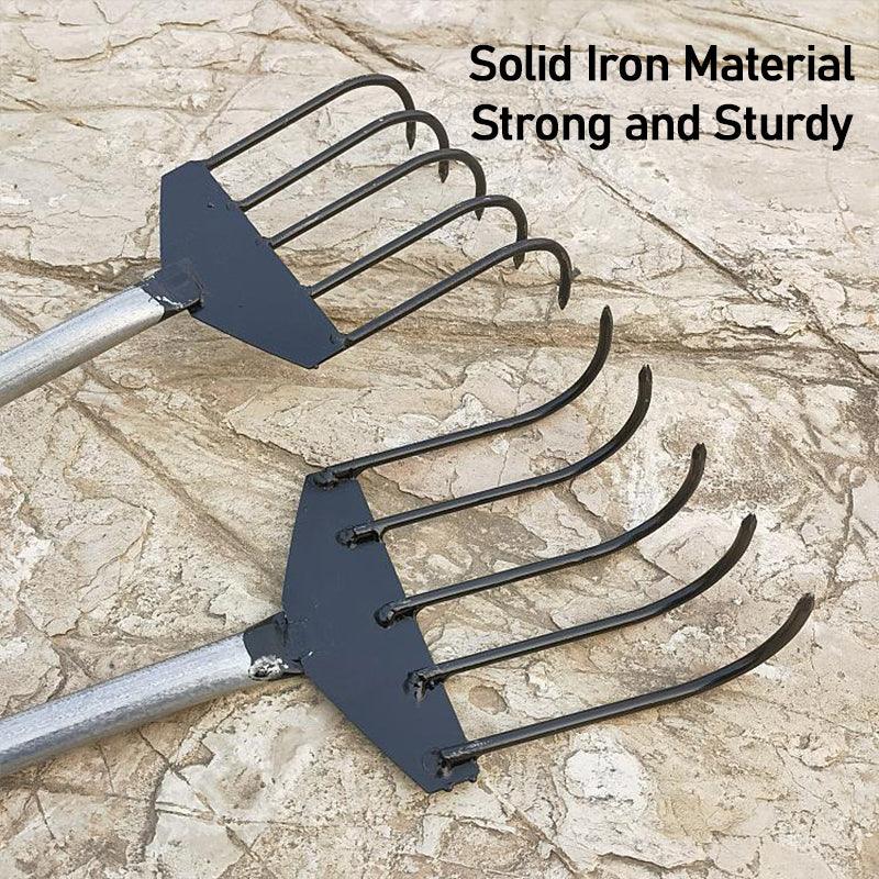 Dr.Fish 5 Tines Iron Claws Hand Rake 40cm