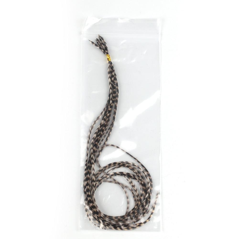Dr.Fish 5pcs/10pcs Rooster Saddle Hackles Fly Tying Materials  25-32cm (5 colors) - Dr.Fish Tackles