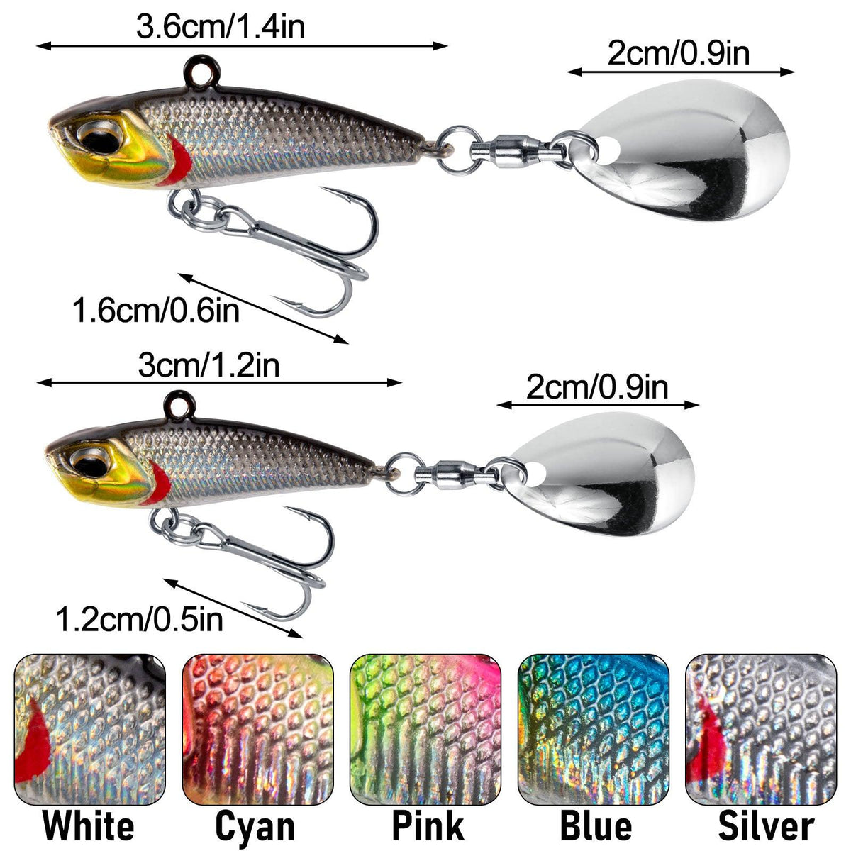 Dr.Fish 5pcs Metal Fishing Jigs  1/4oz 1/2oz - Dr.Fish Tackles