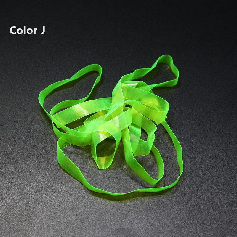 Dr.Fish 5pcs  Scud Backs Elastic Silicone Worm Body Fly Tying Material 6mm (12 Colors)