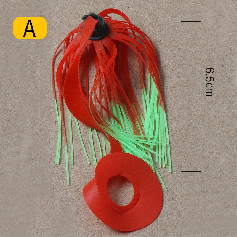 Dr.Fish 5pcs Silicone Spinnerbait DIY Fishing Jig Lure Skirts  6.5cm