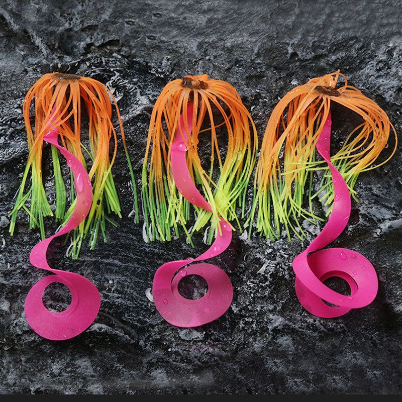 Dr.Fish 5pcs Silicone Spinnerbait DIY Fishing Jig Lure Skirts  6.5cm