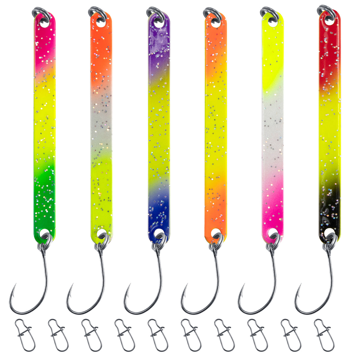 Dr.Fish 6pcs Trout Bait Trout Stick Spoon 2.5g/3g/4g