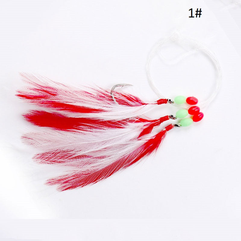Dr.Fish Feather Rig Fishing Lure Bait Rig Tackle