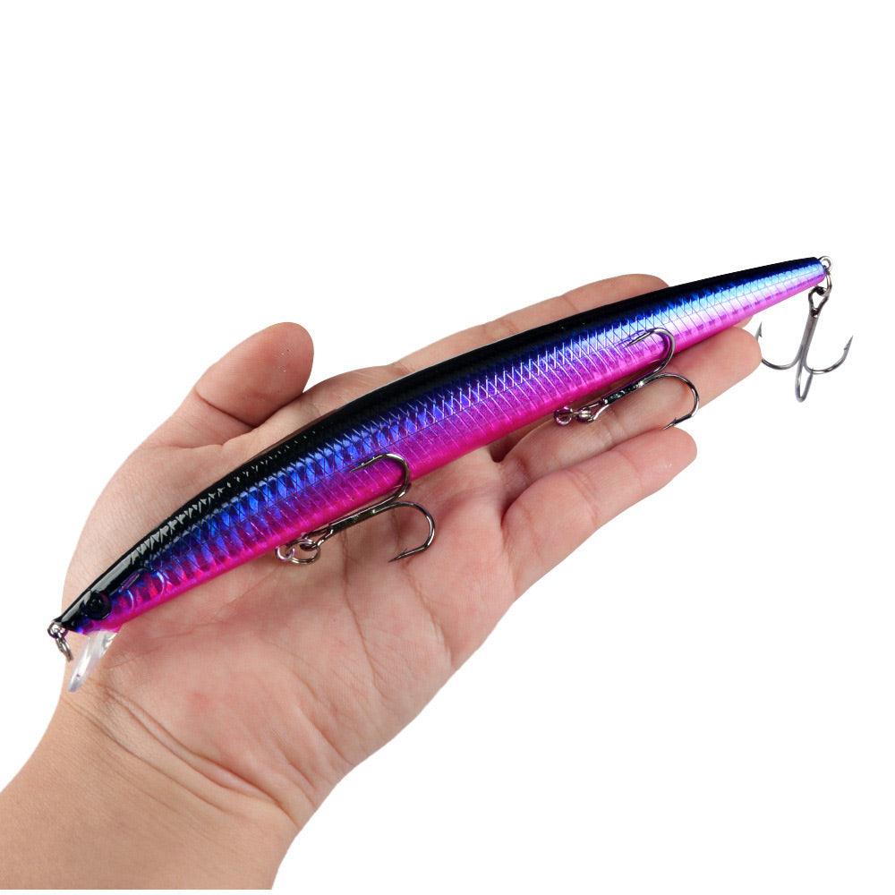 Dr.Fish Fishing Lures PVC Floating Hard Baits with 3 Hooks 5 Colors 18cm 24g