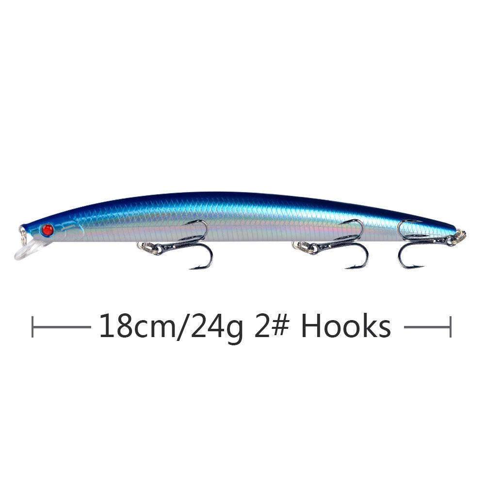 Dr.Fish Fishing Lures PVC Floating Hard Baits with 3 Hooks 5 Colors 18cm 24g - Dr.Fish Tackles