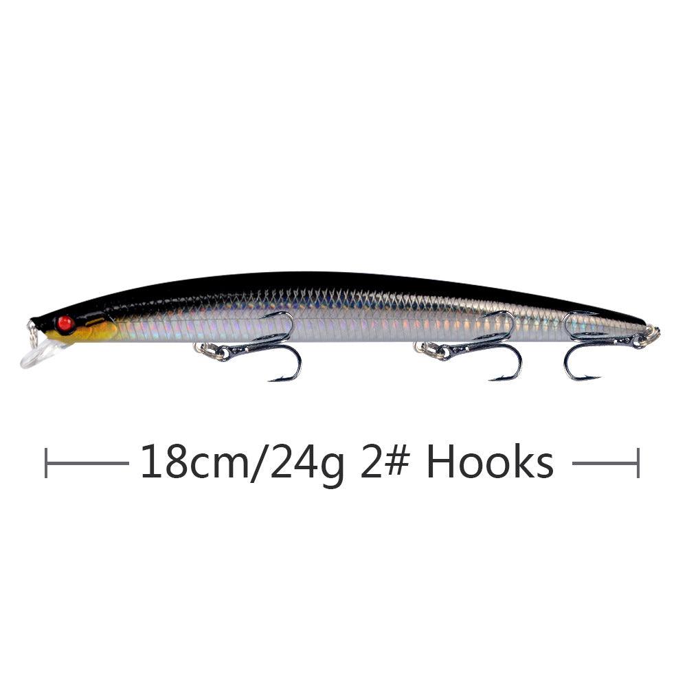 Dr.Fish Fishing Lures PVC Floating Hard Baits with 3 Hooks 5 Colors 18cm 24g - Dr.Fish Tackles