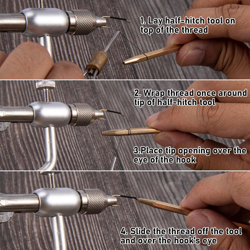 Dr.Fish Fly Tying Brass Half Hitch Knot Tool 2.95‘’ - Dr.Fish Tackles