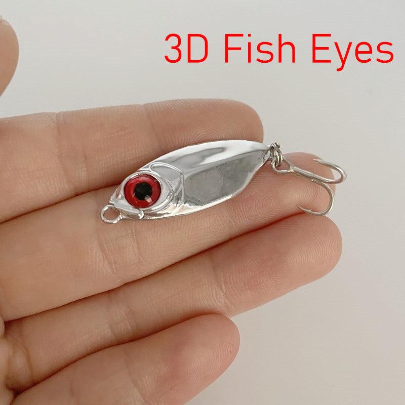 Dr.Fish Red 3D eyes Mini Fishing Spoons Lures10g 3.8cm - Dr.Fish Tackles