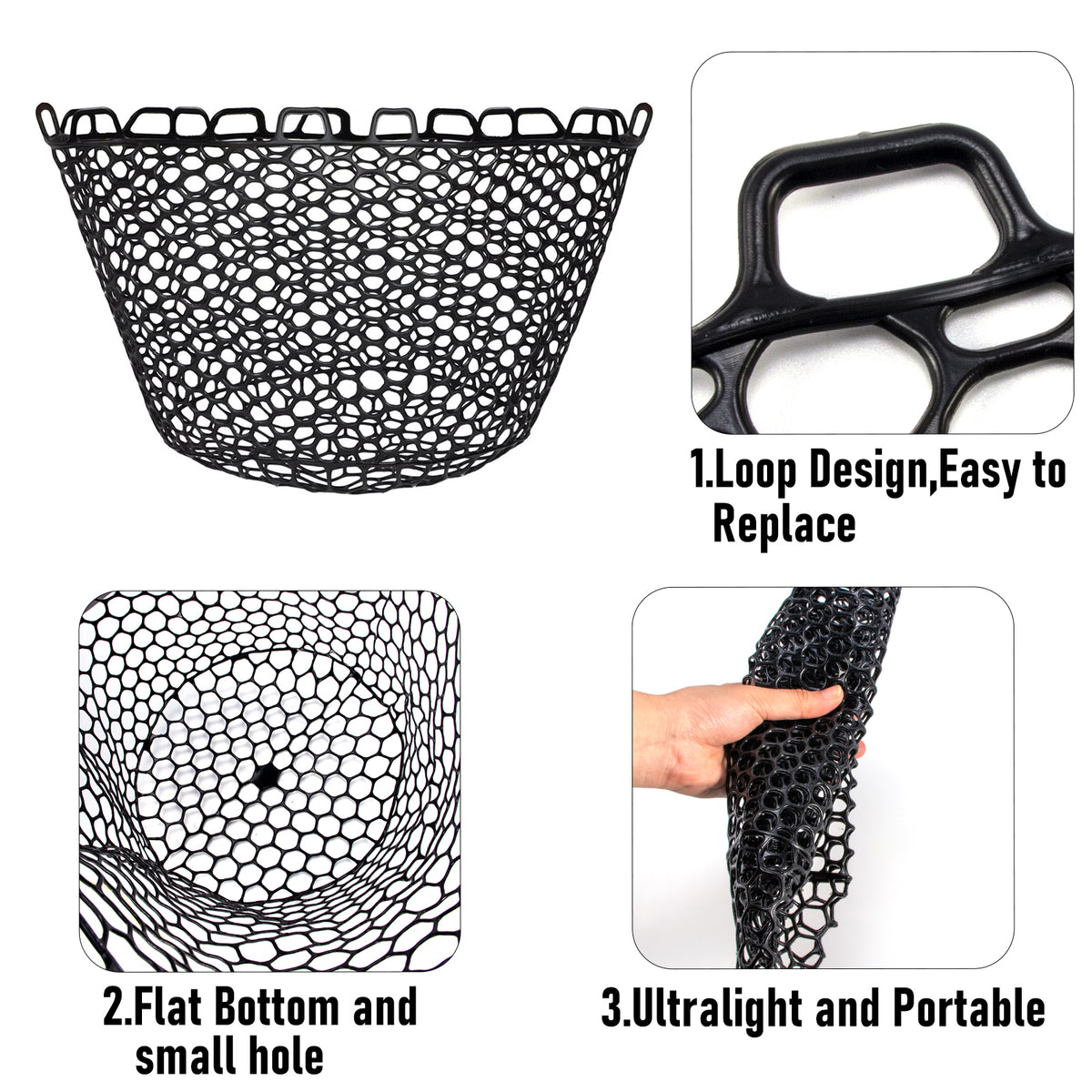 Replacement Silicone Fishing Nets