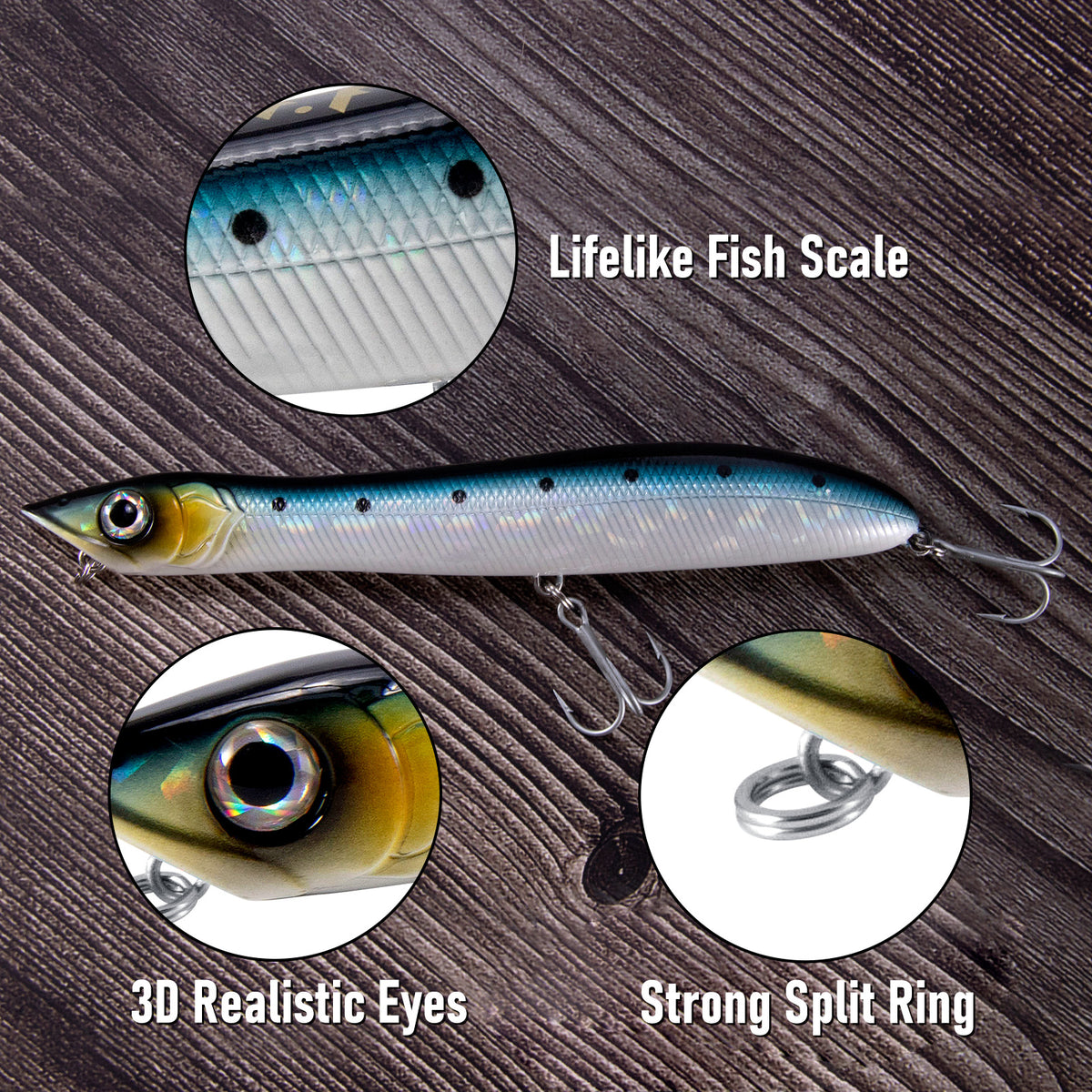 Dr.Fish Topwater Fishing Lure 5.5''