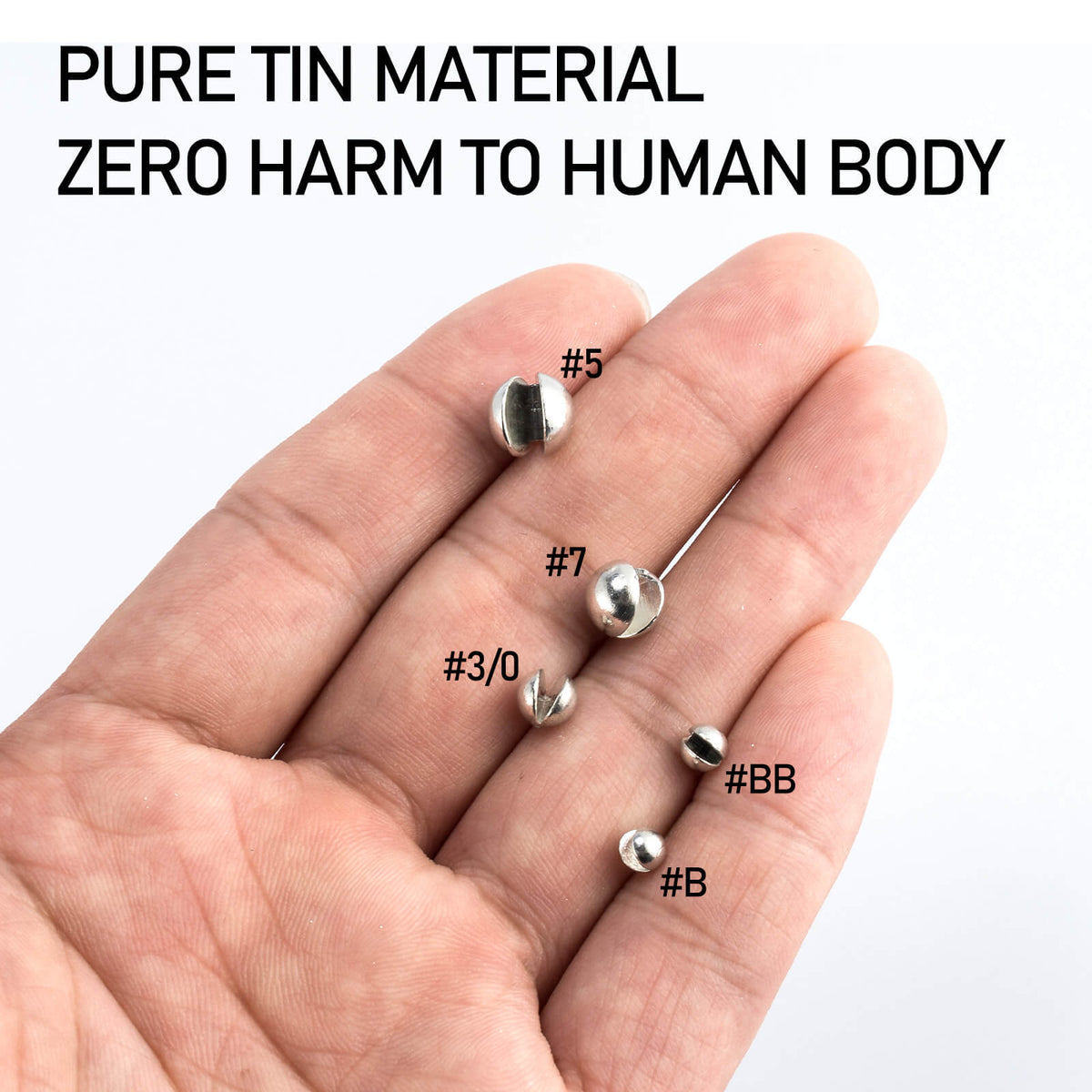 Dr.Fish 100pcs Tin Split Shot Sinkers 04