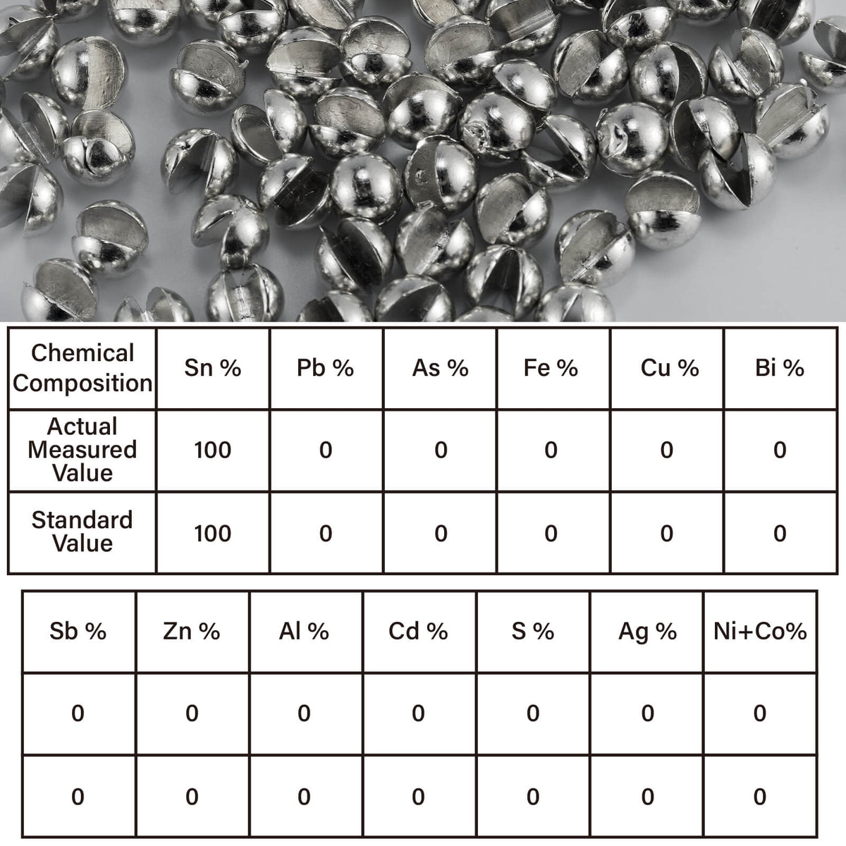 Dr.Fish 100pcs Tin Split Shot Sinkers 05