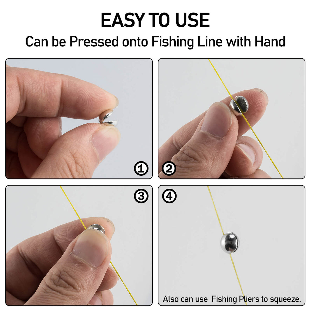 Dr.Fish 100pcs Tin Split Shot Sinkers 06