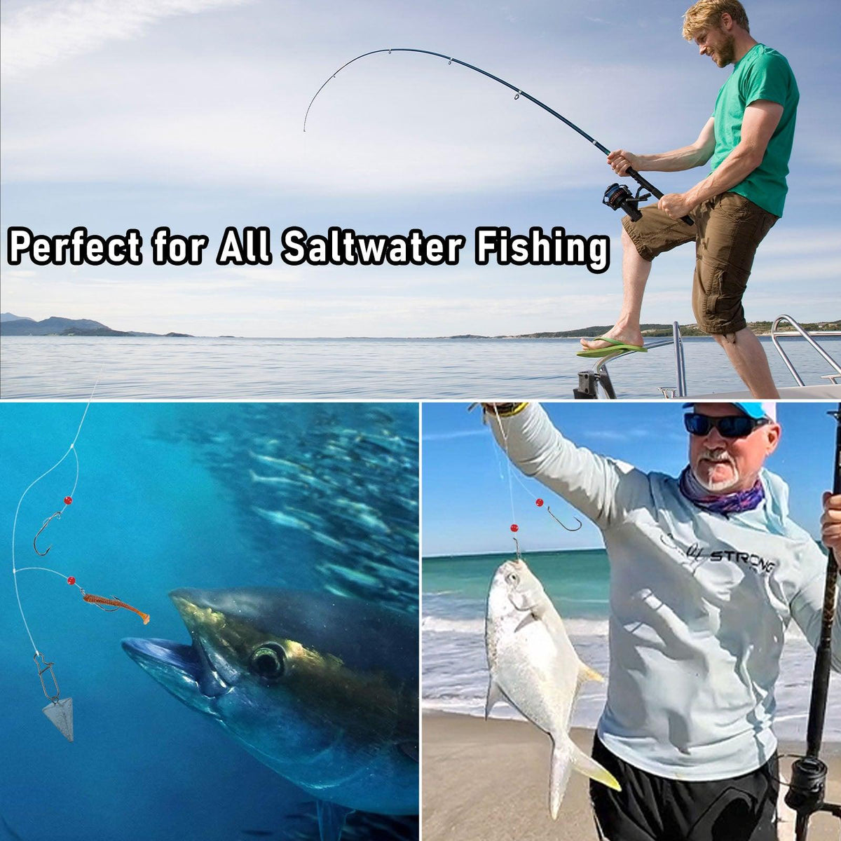 Dr.Fish 10 Pack Saltwater Pompano Rigs 1/0-6/0 - Dr.Fish Tackles